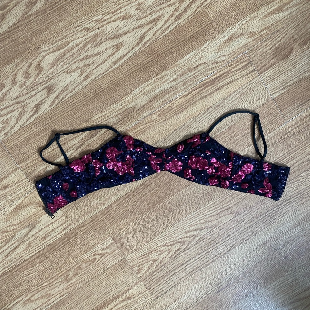 Hello Molly Sequin Floral bralette